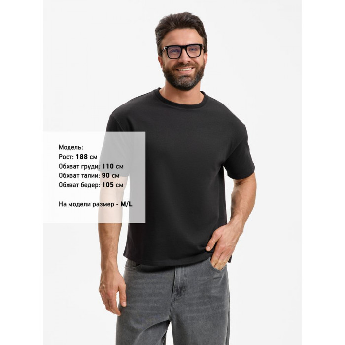 Футболка унисекс Durington, черная, размер 3XL/4XL