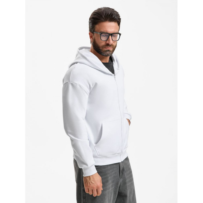 Толстовка унисекс оверсайз Sartoro, белая, размер XL/XXL