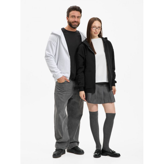 Толстовка унисекс оверсайз Sartoro, белая, размер XL/XXL