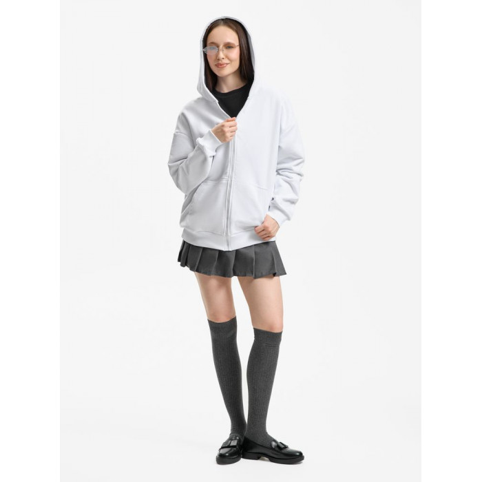 Толстовка унисекс оверсайз Sartoro, белая, размер XL/XXL