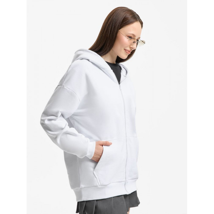 Толстовка унисекс оверсайз Sartoro, белая, размер XL/XXL