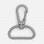 Застежка-карабин Snap Hook, L, серая