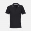 Рубашка поло унисекс Palermo, черная с белым, размер M