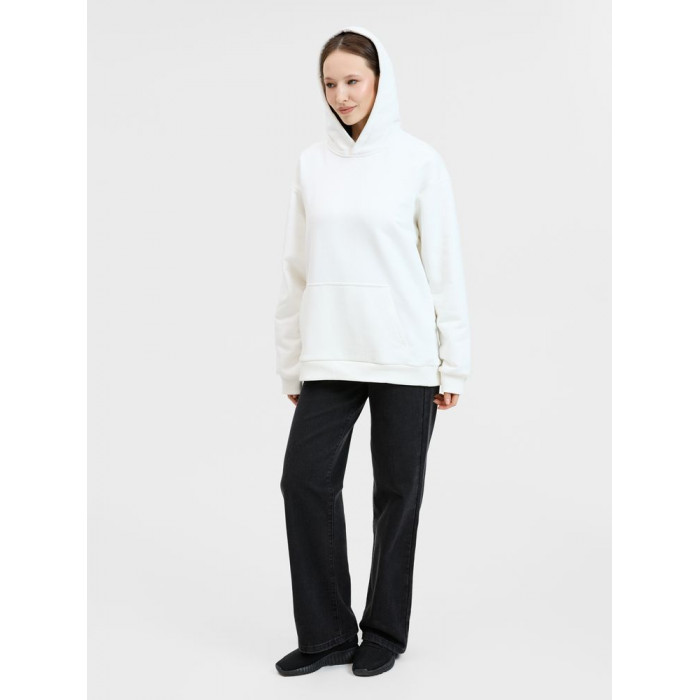 Худи унисекс оверсайз Songo, молочно-белое, размер XS/S