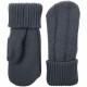 Варежки Knit Beat, темно-серые, размер L/XL