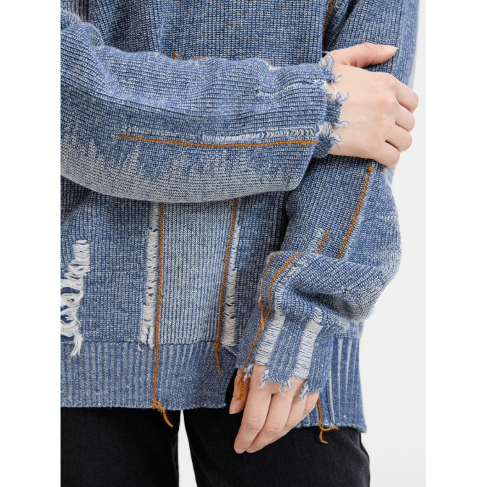 Джемпер Denim свободного силуэта на заказ, полушерсть, размер XS