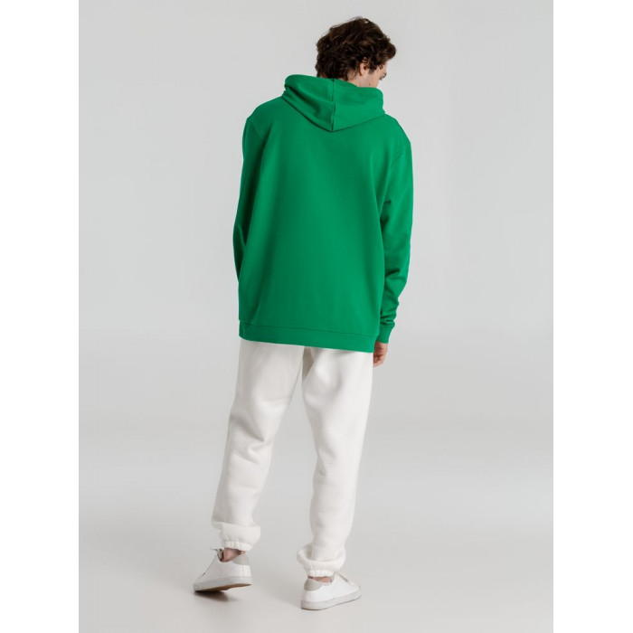 Толстовка с капюшоном унисекс Hoodie, зеленая, размер XS