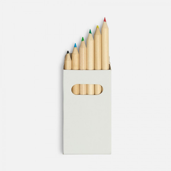 Набор цветных карандашей Pencilvania Mini, белый