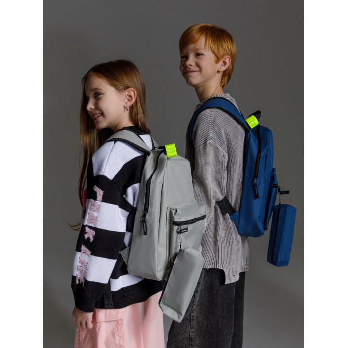 Детский рюкзак Base Kids с пеналом, темно-синий