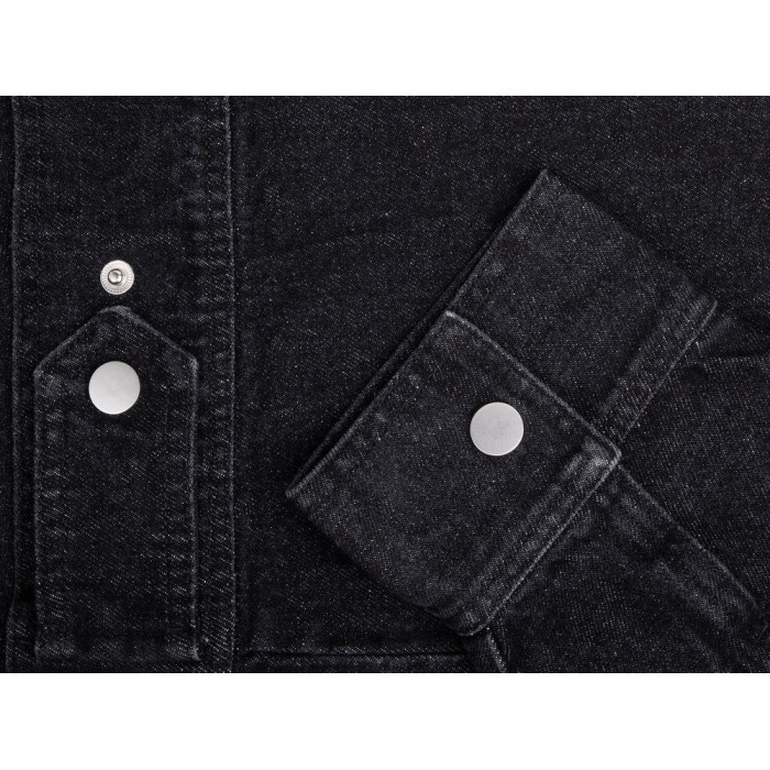 Куртка джинсовая O1, черная, размер 3XL/4XL