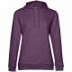 Толстовка с капюшоном женская Hoodie, фиолетовый меланж, размер L Толстовка с капюшоном женская Hoodie, фиолетовый меланж, размер L