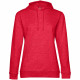 Толстовка с капюшоном женская Hoodie, красный меланж, размер XS Толстовка с капюшоном женская Hoodie, красный меланж, размер XS