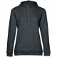 Толстовка с капюшоном женская Hoodie, серый меланж (антрацит), размер XS Толстовка с капюшоном женская Hoodie, серый меланж (антрацит), размер XS