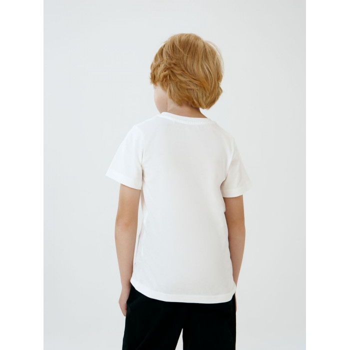 Футболка детская T-Bolka Kids, белая (теплый оттенок), 8 лет