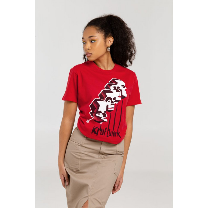 Футболка «Меламед. Kraftwerk», красная, размер S