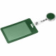 Чехол для пропуска с ретрактором Devon, темно-зеленый Чехол для пропуска с ретрактором Devon, темно-зеленый