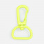 Застежка-карабин Snap Hook, M, желтый неон