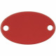 Шильдик металлический Alfa Oval, красный Шильдик металлический Alfa Oval, красный
