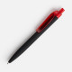 Ручка шариковая Prodir QS01 PRT-T Soft Touch, черная с красным Ручка шариковая Prodir QS01 PRT-T Soft Touch, черная с красным