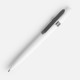 Ручка шариковая Prodir DS5 TSM Metal Clip, белая с серым Ручка шариковая Prodir DS5 TSM Metal Clip, белая с серым