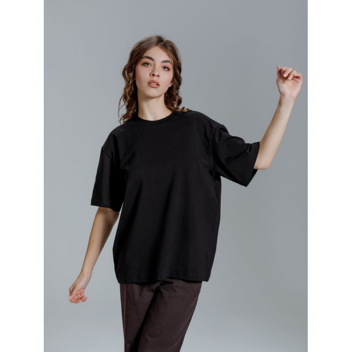 Футболка оверсайз Kangas, черная, XL/XXL