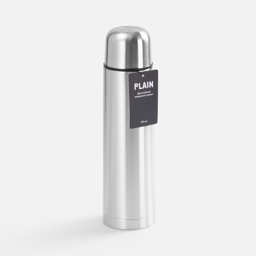 Термос Plain 750, ver.2, серебристый Термос Plain 750, ver.2, серебристый