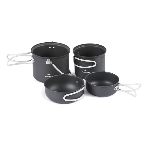Набор посуды Naturehike NH18T018-G, серый Набор посуды Naturehike NH18T018-G, серый