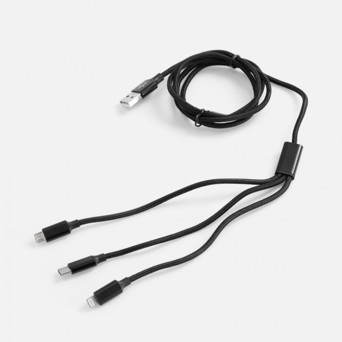 Кабель Triple Charge в футляре ver.2, черный
