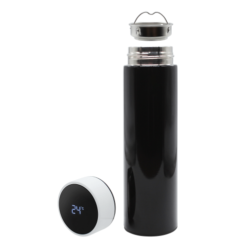 Термос Reactor duo black с датчиком температуры (черный с белым)