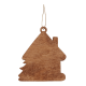 Ёлочная игрушка Домик (белый)