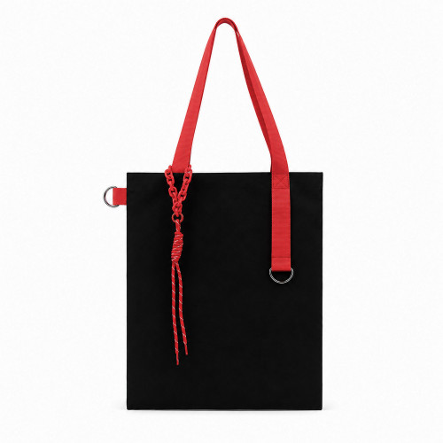 Набор Superbag Red accent: шоппер с обвесом (чёрный с красным) Набор Superbag Red accent: шоппер с обвесом (чёрный с красным)