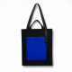 Шоппер Superbag Big Pocket, с карманом на молнии (черный с синим) Шоппер Superbag Big Pocket, с карманом на молнии (черный с синим)