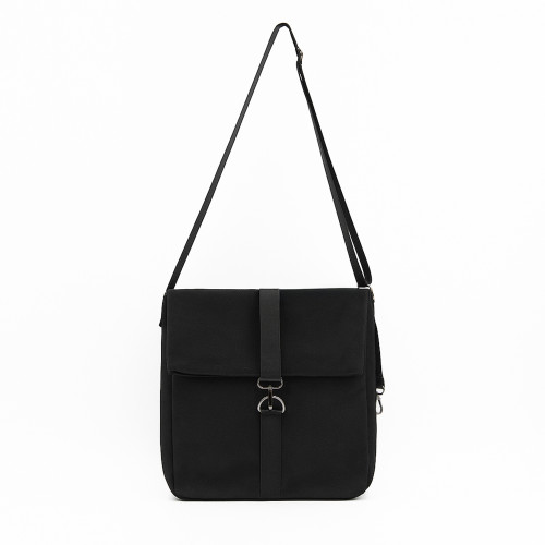 Шоппер Superbag Companion, с тремя отделениями, боковым креплением (карабин) и карманом (черный)