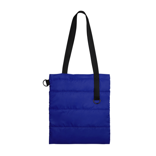 Шоппер Superbag Bubble New, стёганый, со скрытой магнитной кнопкой (синий с чёрным)