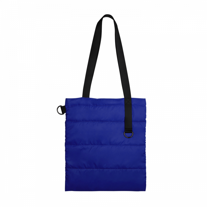 Шоппер Superbag Bubble New, стёганый, со скрытой магнитной кнопкой (синий с чёрным)