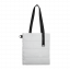 Шоппер Superbag Bubble, стёганый, с магнитной кнопкой (белый с черным)