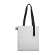 Шоппер Superbag Bubble, стёганый, с магнитной кнопкой (белый с черным)