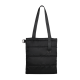 Шоппер Superbag Bubble, стёганый, с магнитной кнопкой (черный)