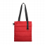 Шоппер Superbag Bubble, стёганый, с магнитной кнопкой (красный с черным)