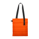Шоппер Superbag Bubble, стёганый, с магнитной кнопкой (оранжевый с черным)