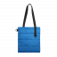 Шоппер Superbag Bubble, стёганый, с магнитной кнопкой (голубой с черным)