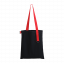 Шоппер Superbag black (чёрный с красным)