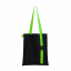 Шоппер Superbag black с ремувкой 4sb (чёрный с салатовым) Шоппер Superbag black с ремувкой 4sb (чёрный с салатовым)