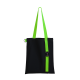 Шоппер Superbag black с ремувкой 4sb (чёрный с салатовым)