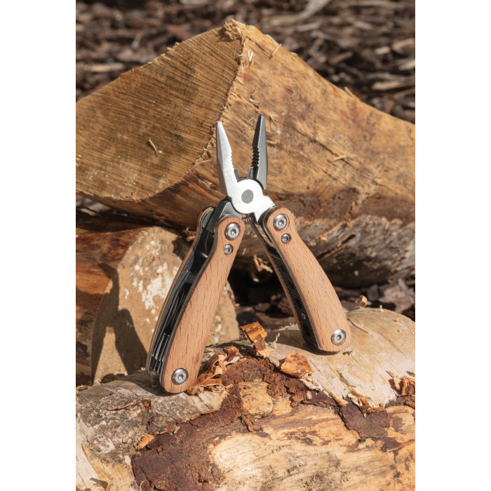 Мини-мультитул Wood, коричневый