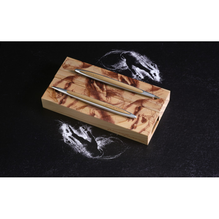 Набор из двух ручек Pininfarina Cambiano BOX CEDARWOOD