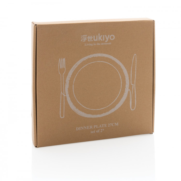 Набор керамических тарелок Ukiyo, 2 предмета