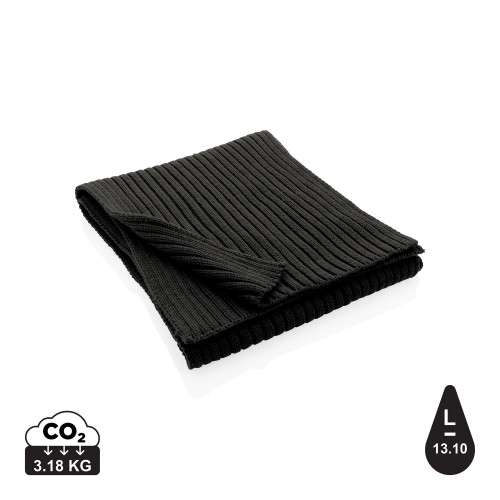 Вязаный шарф Impact из Polylana® AWARE™, 180x25 см Вязаный шарф Impact из Polylana® AWARE™, 180x25 см