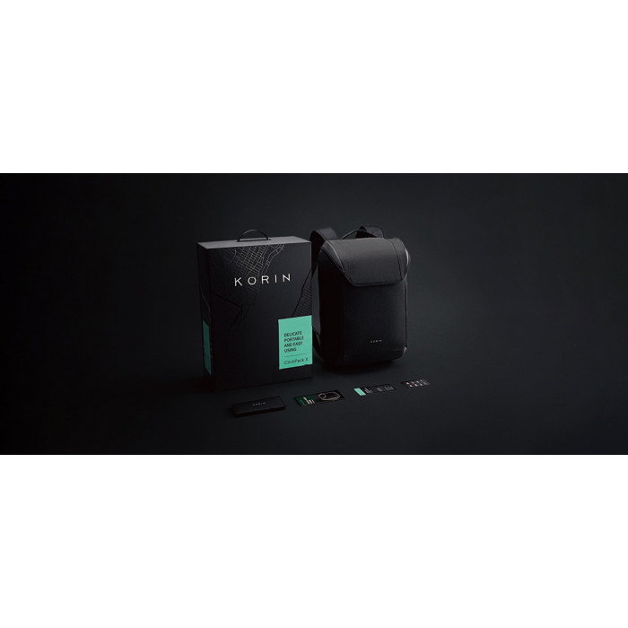 Рюкзак KORIN ClickPack X 45х32х15,5 см, с клапаном, черный