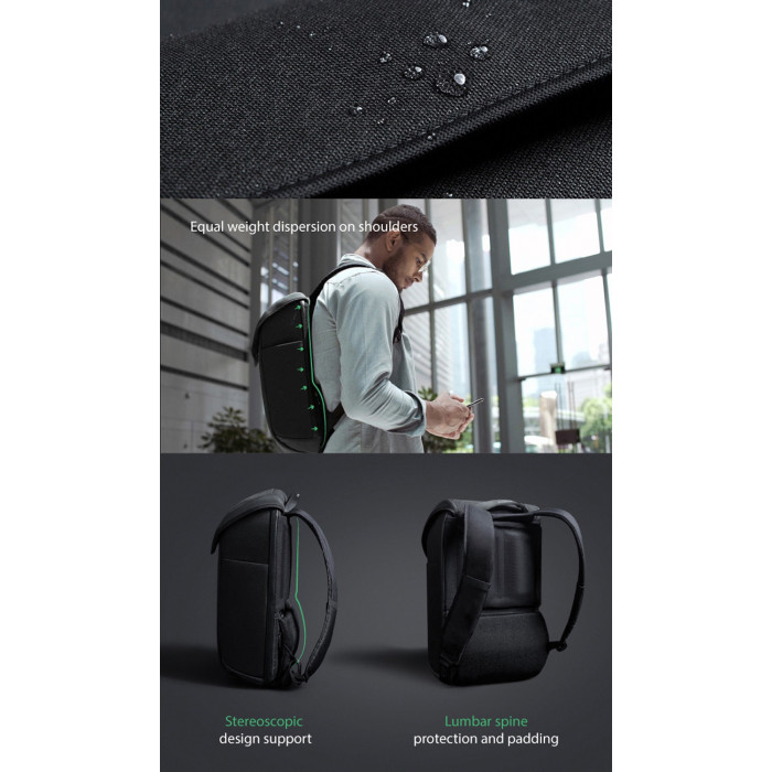 Рюкзак KORIN ClickPack X 45х32х15,5 см, с клапаном, черный